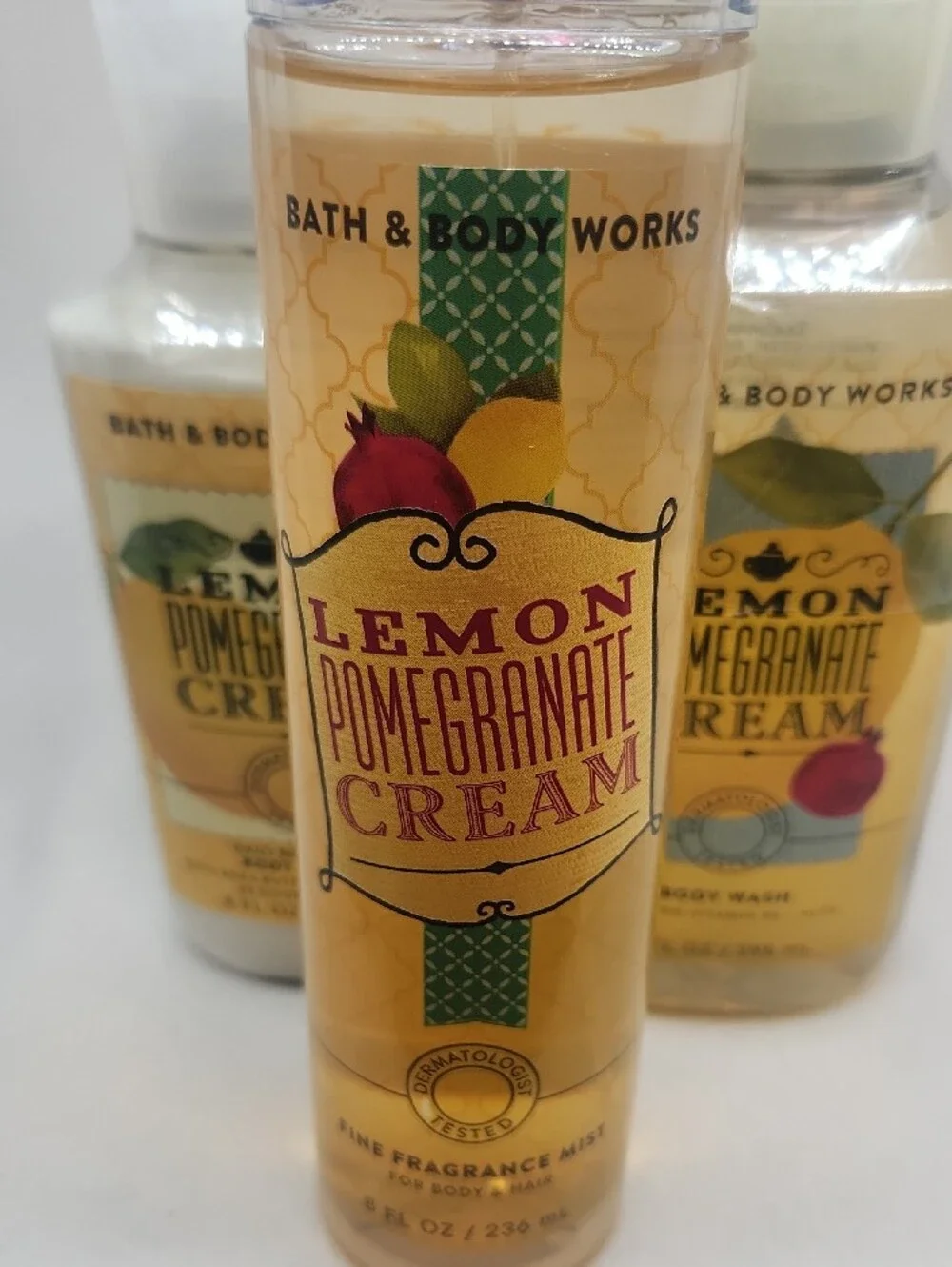 Bath & Body Works Lemon Pomegranate Cream Trio New BBW Sale